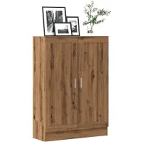 vidaXL Boekenkast 82,5x30,5x115 cm bewerkt hout artisanaal eikenkleur