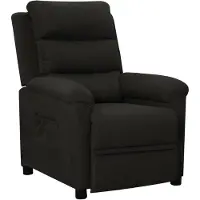 vidaXL Fauteuil verstelbaar stof zwart