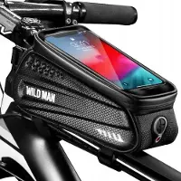 Wild Man Waterdichte Fietstas Frame met Telefoonhouder - 1L