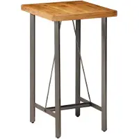 vidaXL Bartafel 60x60x107 cm massief gerecycled teakhout