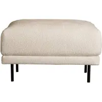 Bronx71 Scandinavische hocker Denver bouclé wit.