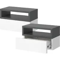 Vicco Urbano Nachtkastje – 45 x 28 cm Antraciet