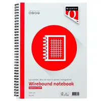 Quantore - Spiraalblok A4 ruit 5mm met zijspiraal | 1 stuk | 5 stuks