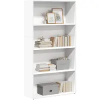 vidaXL Boekenkast 80x30x152 cm bewerkt hout wit