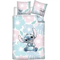 Disney Lilo & Stitch beddengoedset: dekbedovertrek 140 cm x 200 cm, kussensloop 65 cm x 65 cm