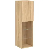vidaXL Tv-meubel met LED-verlichting 30,5x30x102 cm sonoma eikenkleur