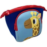 Evora Toilettas Giraffe voor Kinderen - Foam - 2 vakken - Ritsen - 26x12x22cm