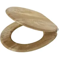 Tiger Hetta - WC bril - Soft Close - MDF / FSC - Bruin