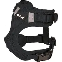 Petlando Hondenharnas Mesh Vest Zwart - Hondentuig - M 32-37/41-53 Cm