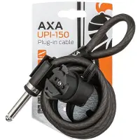 Axa UPI 150/10 Insteekkabel – 150 cm – 10 mm – Compatibel met Imenso & Block XXL – Plug‑in Aansluiting – Matzwart – Met Framehouder