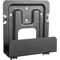 Cavus premium muurbeugel met houder voor A/V apparatuur - klein / zwart