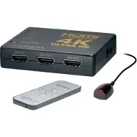 MaxTrack CS 1-5 L HDMI-switch Met afstandsbediening Zwart