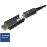 ACT AK4102 HDMI High Speed 4K Active Optical Cable | Afneembare Connector | v2.0 HDMI-A male/HDMI-A male | 20 meter
