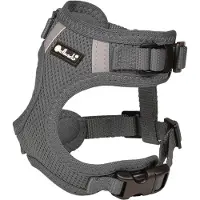 Petlando Hondenharnas Mesh Vest Antraciet - Hondentuig - Xs 18-26/32-41 Cm