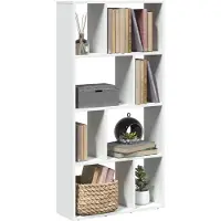 vidaXL Boekenkast Wit 60x20x120,5 cm Bewerkt Hout