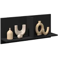 vidaXL Wandkast 70x16,5x30 cm bewerkt hout zwart