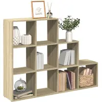 vidaXL Kamerscherm / boekenkast 137,5x29x103,5 cm hout sonoma eiken