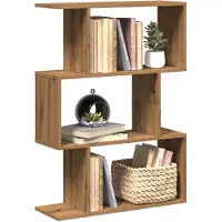 vidaXL Kamerscherm / boekenkast 3-laags 70x24x97 cm hout artisanaal