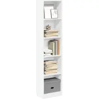 vidaXL Boekenkast 40x24x176 cm bewerkt hout wit