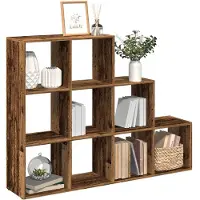 vidaXL Kamerscherm / boekenkast 137,5x29x103,5 cm hout oud hout