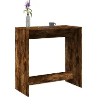 vidaXL Bartafel 102x50x103,5 cm bewerkt hout gerookt eikenkleur
