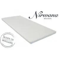 Nirwana bedden 150x210 Premium Witte Tijk + Rits (Topper)