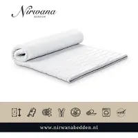 Nirwana bedden Topdekmatras - Topper 140x190 - NASA traagschuim 8 cm dik