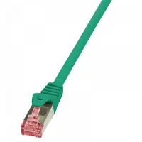 Logilink CQ2095S RJ45 Netwerkkabel, patchkabel CAT 6 S/FTP 10.00 m Groen Vlambestendig, Snagless 1 stuk(s)