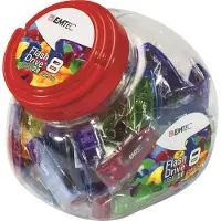 Emtec USB-stick 2.0 C410 (8 GB, USB-A, USB 2.0), USB-stick, Groen, Rood, Blauw, Geel, Paars