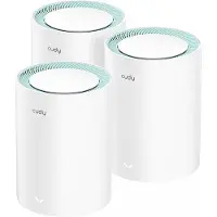 Cudy M1300 3-PACK mesh-wifi-systeem Dual-band (2.4 GHz / 5 GHz) Wi-Fi 5 (802.11ac) Wit 2 Intern