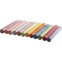 Rayher Hobby Materialen Rayher Schoolbord krijtjes gekleurd - 36x stuks - alle kleuren - voor kinderen