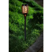 Benson Solar Fakkel Prikspot - 2 stuks - Zonne energie - Zwart - 48,5 cm