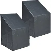 Nature 2x Afdekhoes/beschermhoes tuinstoelen 68 x 110 cm -