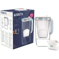 Brita Glazen waterfilterkan LED Maxtra Pro Blue, 2,5 l + waterfilter Maxtra PRO All-In-1