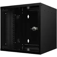 Lanview 10" 6U B=312mm D=300mm WAND, Accessoires voor serverkasten, Zwart