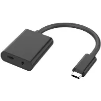 Microconnect USB-C naar audio minijack meeneemstekkertjes (USB C), Docking station + USB-hub, Zwart