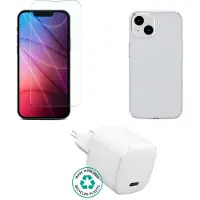 ESTUFF Kit voor iPhone 14 Oplader, Andere smartphone accessoires, Transparant, Wit