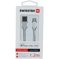 Swissten Datenkabel Textil USB / Lightning MFi 1.2 M