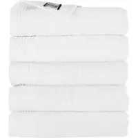 The One Towelling Hotelkwaliteit Handdoeken Set - 5 Stuks - 50 x 100 cm - 450 g/m2 - 100% Katoen - Zacht en Absorberend - Wit