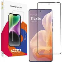 Accezz Gehard Glas Full Cover Screenprotector voor de Motorola Moto G85