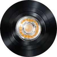 Expo ETH Urban inbouwspot rond kantelbaar 51mm zwart dia 94mm + GU10 fitting