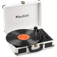 Audizio RP116CR retro platenspeler met Bluetooth in/out - Platenspeler