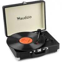 Audizio RP116BK retro platenspeler met Bluetooth in/out - Platenspeler