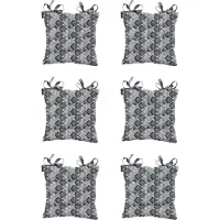 Madison - Zitkussen - Universeel - 6 stuks - 46 x 46 cm - Siem Grey - Tuin - Toscane