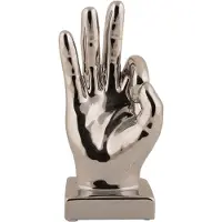 PT Living Decoratie Statue Perfecto Ceramic Chrome Plated