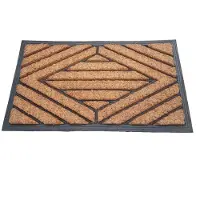 Ivol Deurmat rubber/kokos 40x70 cm - Ruit