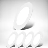 B.K.Licht Inbouwlamp BK_EL1619 5-delig set LED inbouwspots, ultra-dun, IP20 plafondspots (5-delig)