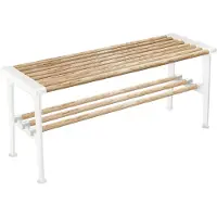 Essem Design Nostalgi bank 100 cm Essenhout-wit