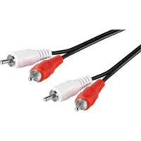 Pro Tulp stereo audio kabel - zwart - 5 meter