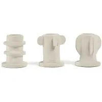 Serax - Marie Michielssen Marie - Kandelaar - Beige - 5 Ø - H 6,5cm - 3 stuks